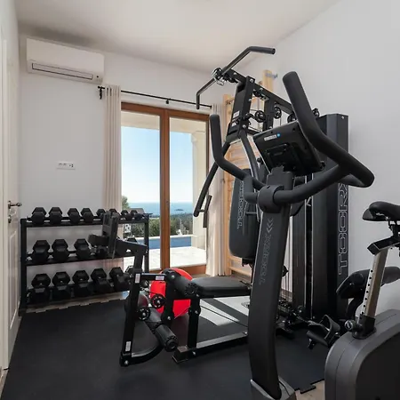 Luxury Stone Smokvica, Heated Pool, Sauna, Jacuzzi, Sea View Villa *