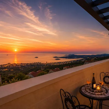 Luxury Stone Smokvica, Heated Pool, Sauna, Jacuzzi, Sea View Villa *