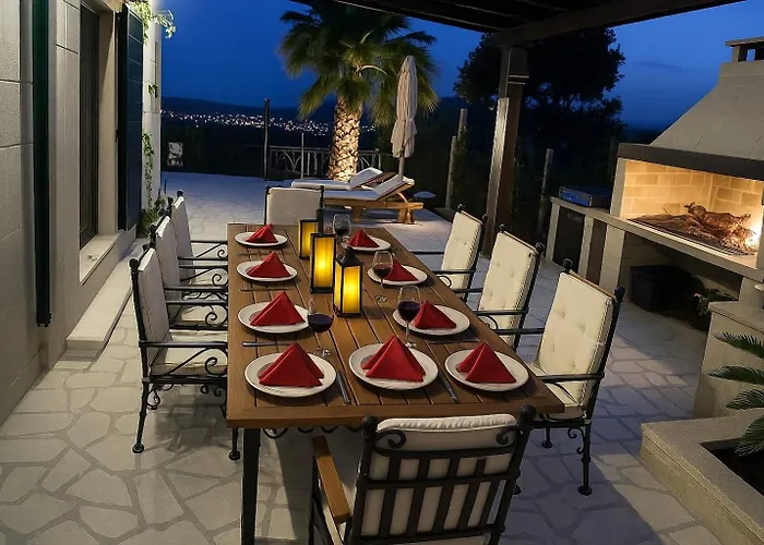 Luxury Stone Smokvica, Heated Pool, Sauna, Jacuzzi, Sea View *